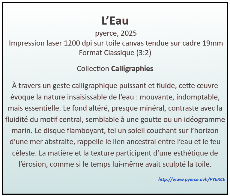 Cartel de l'Eau